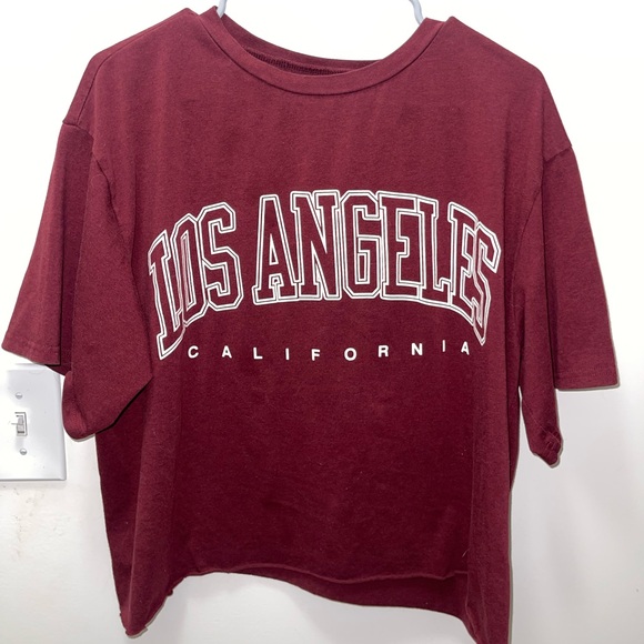 Maroon Los Angeles Graphic Tee - Picture 1 of 1